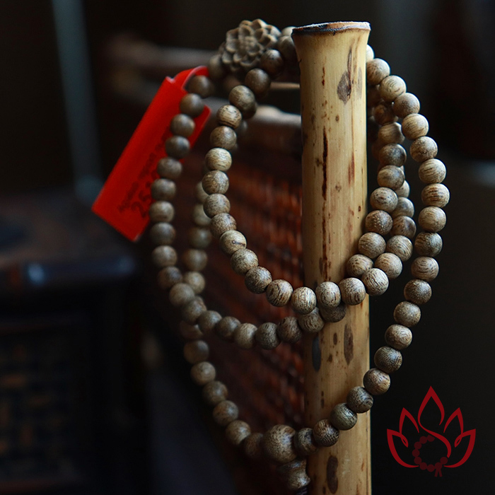 Vòng Trầm Hương 108 Hạt | 5 Ly | Trầm Tốc Kiến Tự Nhiên